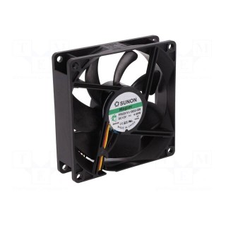 Fan: DC | axial | 12VDC | 92x92x25mm | 126.75m3/h | 45.5dBA | Vapo | 24AWG