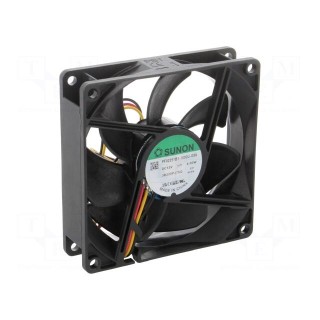 Fan: DC | axial | 12VDC | 92x92x25mm | 127.4m3/h | 46.1dBA | ball bearing