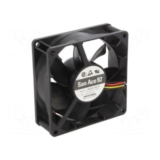 Fan: DC | axial | 12VDC | 92x92x32mm | 150m3/h | 44dBA | ball bearing