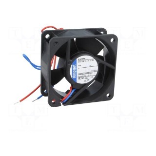 Fan: DC | axial | 24VDC | 60x60x25mm | 56m3/h | 41dBA | ball bearing | IP68