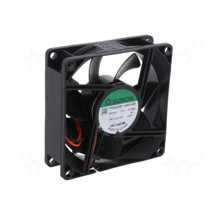 Fan: DC | axial | 24VDC | 80x80x25mm | 102m3/h | 45.5dBA | ball bearing