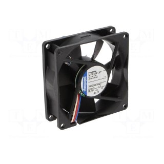 Fan: DC | axial | 24VDC | 80x80x25mm | 58m3/h | 26dBA | slide bearing