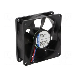 Fan: DC | axial | 24VDC | 80x80x25mm | 58m3/h | 26dBA | slide bearing