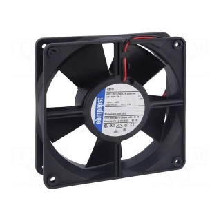 Fan: DC | axial | 48VDC | 119x119x32mm | 170m3/h | 45dBA | ball bearing