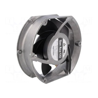 Fan: DC | axial | 48VDC | 172x150x51mm | 927.6m3/h | 78dBA | ball bearing