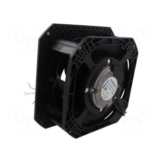 Fan: EC | radial | 230VAC | 226x226x80mm | 755m3/h | ball bearing | IP54