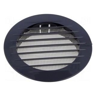 Accessories: ventilation grille | graphite | Dimensions: Ø135mm