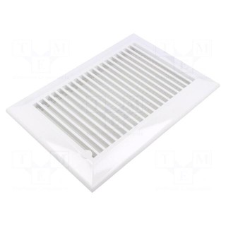 Accessories: ventilation grille | white | Body dim: 172x248x17mm