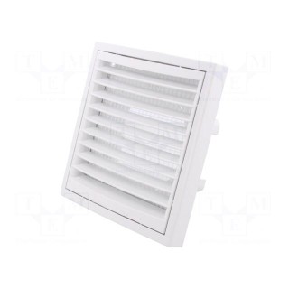 Accessories: ventilation grille | white | Body dim: 140x140x43mm