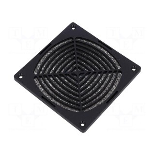 Guard | 120x120mm | Mat: plastic | Mounting: screw | Kit: with filter