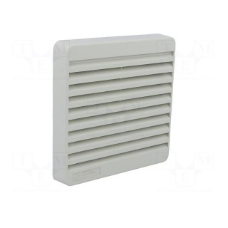 Guard | 80x80mm | Mat: plastic | Mounting: screw | Kit: with filter