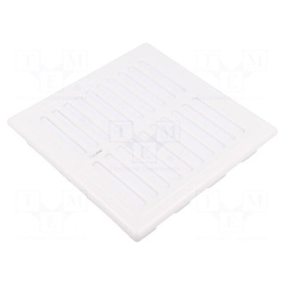 Accessories: ventilation grille | white | Body dim: 156x156x27mm