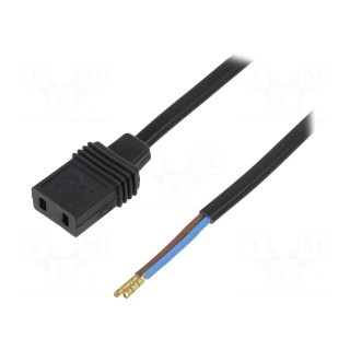 Wire: for fan supplying | Plug: straight | 0.61m