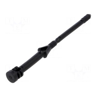 Fastener for fans and protections | Ømount.hole: 4mm | black