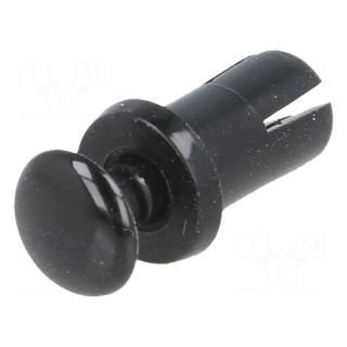 Rivet | Ømount.hole: 4.4mm | black | polyamide 66