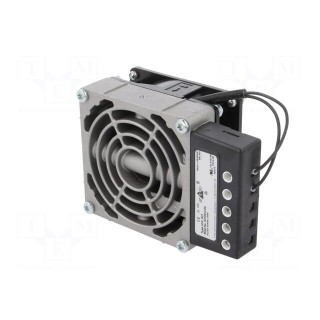 Blower heater | 100W | IP20 | for DIN rail mounting | 80x112x47mm
