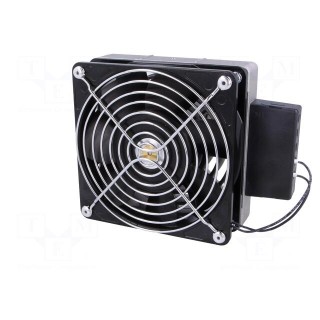 Blower heater | 400W | IP20 | for DIN rail mounting | 119x151x47mm