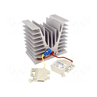Radiator heater | 100W | 85°C | 230V | DIN EN50022 35mm | 62x95x100mm