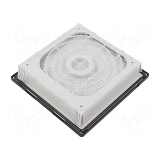 Filter | Cutout: 125x125mm | D: 26mm | IP55 | Mounting: push-in | black