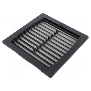 Filter | Cutout: 177x177mm | D: 34mm | IP55 | Mounting: push-in | black