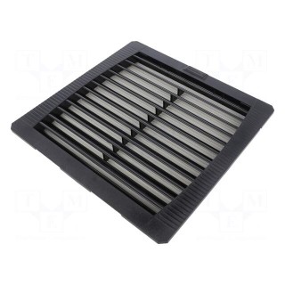 Filter | Cutout: 223x223mm | D: 38mm | IP55 | Mounting: push-in | black