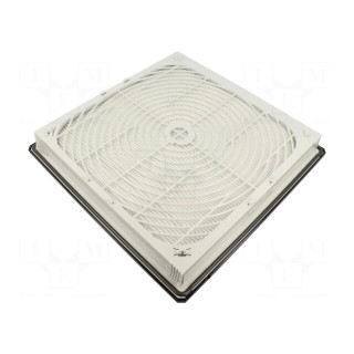 Filter | Cutout: 291x291mm | D: 39mm | IP55 | Mounting: push-in | black