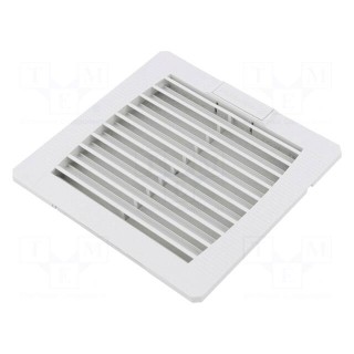 Filter | Cutout: 92x92mm | D: 19mm | IP54 | Mounting: push-in | grey