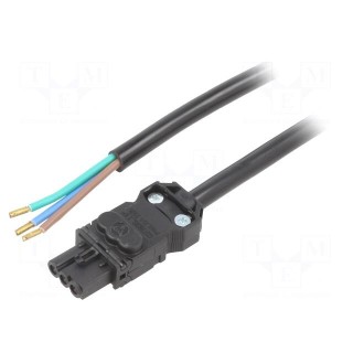 Power cable | 120÷230VAC | black | 3m