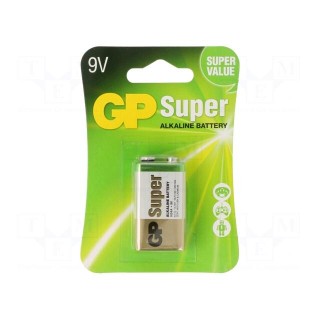 Battery: alkaline | 1.5V | 6F22 | non-rechargeable | 47.5x25.5x16.5mm