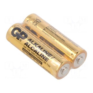 Battery: alkaline | 1.5V | AA | non-rechargeable | 2pcs.