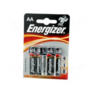 Battery: alkaline | 1.5V | AA | Base | Batt.no: 4 | non-rechargeable