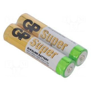 Battery: alkaline | 1.5V | AAA | SUPER | Batt.no: 2 | non-rechargeable