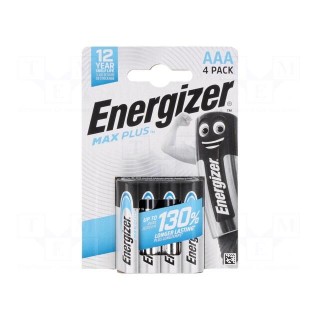 Battery: alkaline | 1.5V | AAA | non-rechargeable | 4pcs | Max Plus
