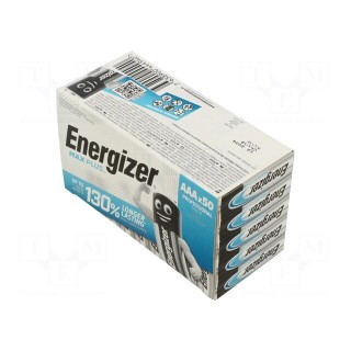 Battery: alkaline | 1.5V | AAA | non-rechargeable | 50pcs | MAX