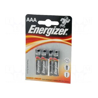 Battery: alkaline | 1.5V | AAA | Base | Batt.no: 4 | non-rechargeable