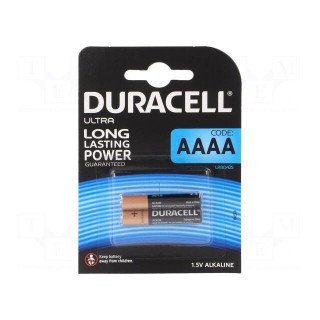 Battery: alkaline | 1.5V | AAAA | Batt.no: 2 | non-rechargeable