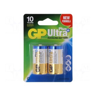 Battery: alkaline | 1.5V | C | non-rechargeable | 2pcs | ULTRA PLUS