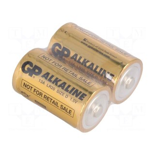 Battery: alkaline | 1.5V | D | Batt.no: 2 | non-rechargeable