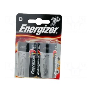Battery: alkaline | 1.5V | D | Base | Batt.no: 2 | non-rechargeable