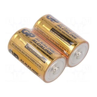 Battery: alkaline | 1.5V | D | non-rechargeable | 2pcs.