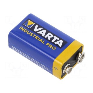 Battery: alkaline | 9V | 6F22 | non-rechargeable | 25.5x47.5x16.5mm