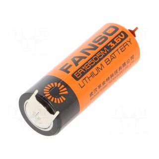 Battery: lithium | 3.6V | 18505 | 3pin,positive pole:  2pin | 3500mAh