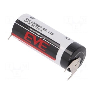 Battery: lithium | 3.6V | 18505 | 3pin,positive pole:  2pin | 3800mAh