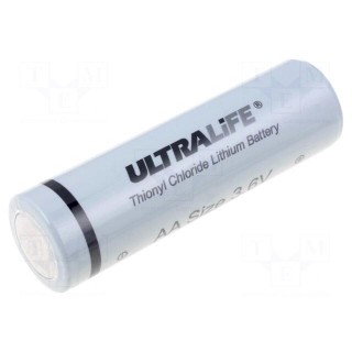 Battery: lithium | 3.6V | AA | Ø14.5x50.5mm | 2000mAh