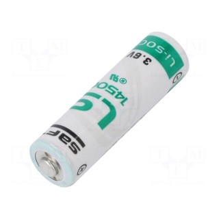 Battery: lithium | 3.6V | AA | Ø14.5x50mm | 2600mAh | non-rechargeable