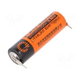 Battery: lithium | 3.6V | AA | 2pin | Ø14.5x50.5mm | 2100mAh