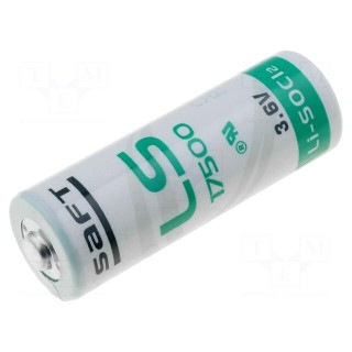 Battery: lithium | 3.6V | A,R23 | Ø17x50mm | 3600mAh | non-rechargeable