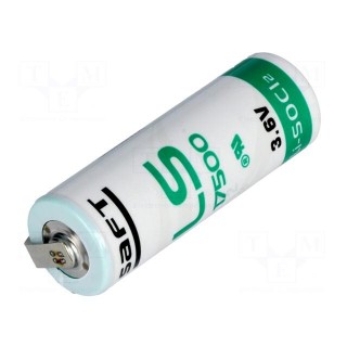 Battery: lithium | 3.6V | A,R23 | 3600mAh | non-rechargeable | Ø17x50mm