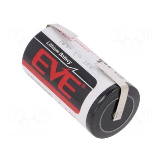 Battery: lithium | 3.6V | C | soldering lugs | Ø26x50mm | 8500mAh