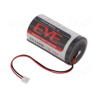 Battery: lithium | 3.6V | D | JST EHR-2 socket | 19000mAh